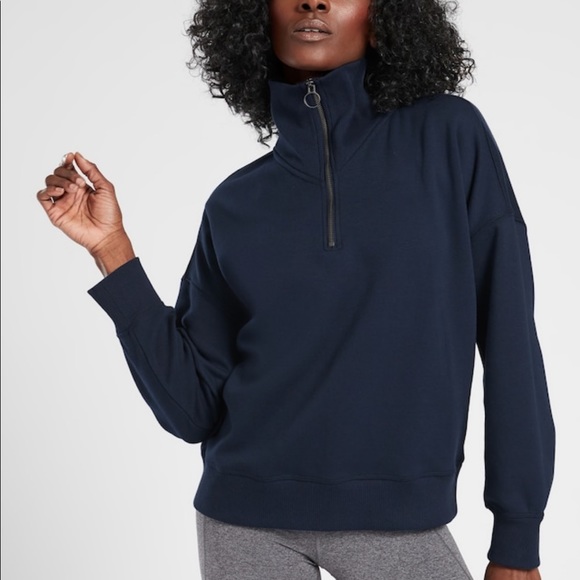 Athleta Cozy Karma 1/4 Zip Hoodie - www 